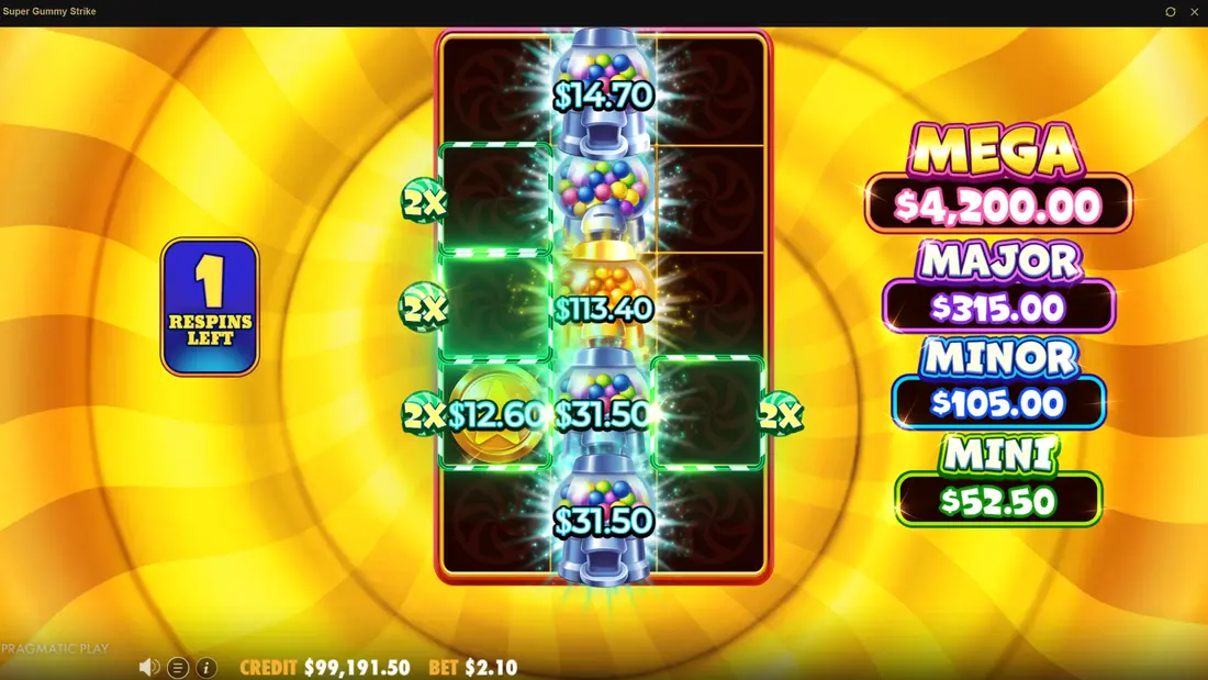 Super Gummy Strike Super Respins